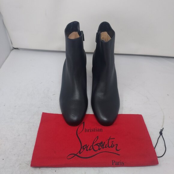 Christian Louboutin Black Turela Leather Ankle Boot - Picture 6 of 14